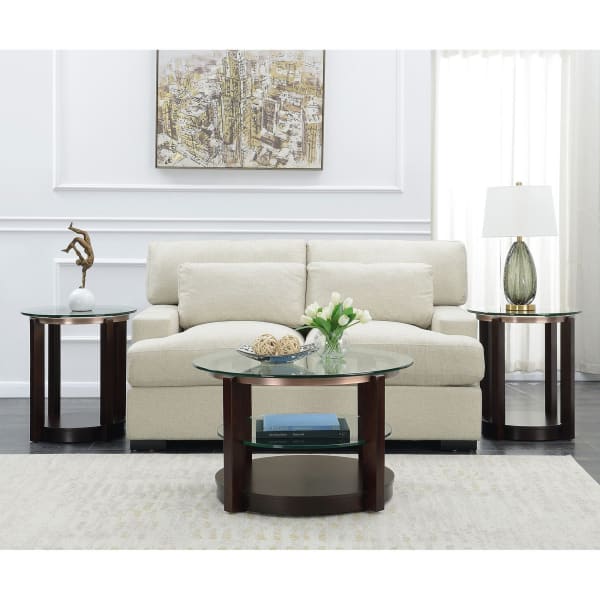 Elsa - 3 Piece Occasional Table Set (Coffee Table & Two End Tables) - Espresso