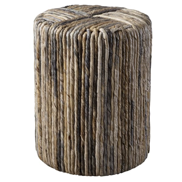 Sunda - Woven Accent Stool - Light Brown