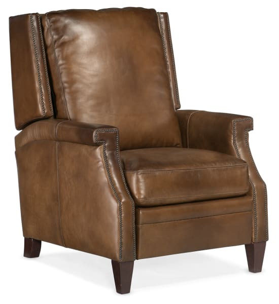 RC - Collin Manual Push Back Recliner - Dark Brown