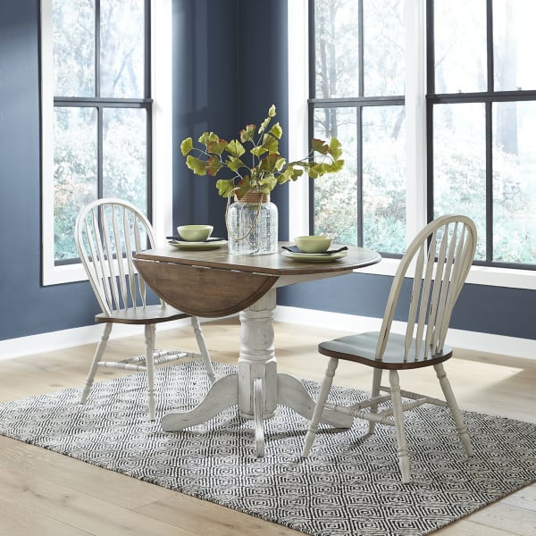 Carolina Crossing - 3 Piece Drop Leaf Set - White