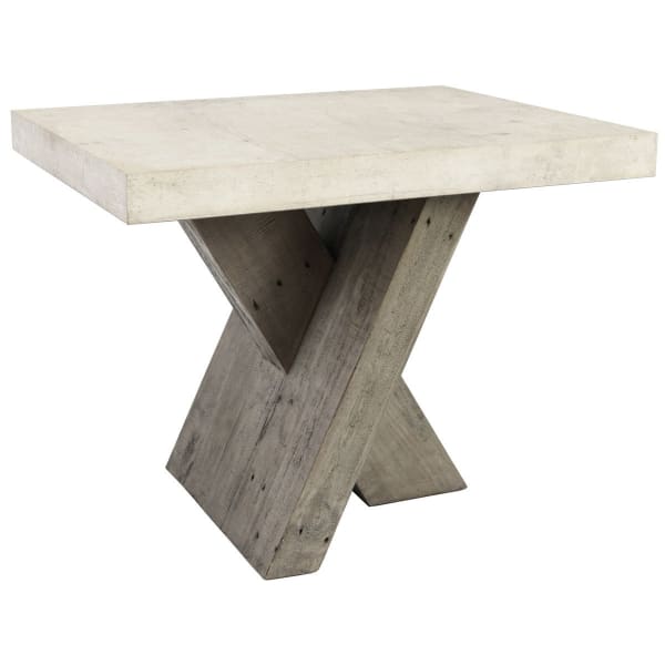 Durant - End Table - Distressed Gray