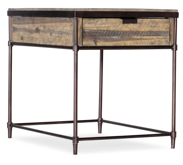 Commerce And Market - Saint Armand Rectangular End Table - Light Brown