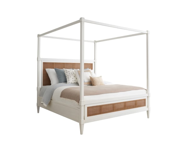 Laguna - Strand Poster Bed 6/6 King - White