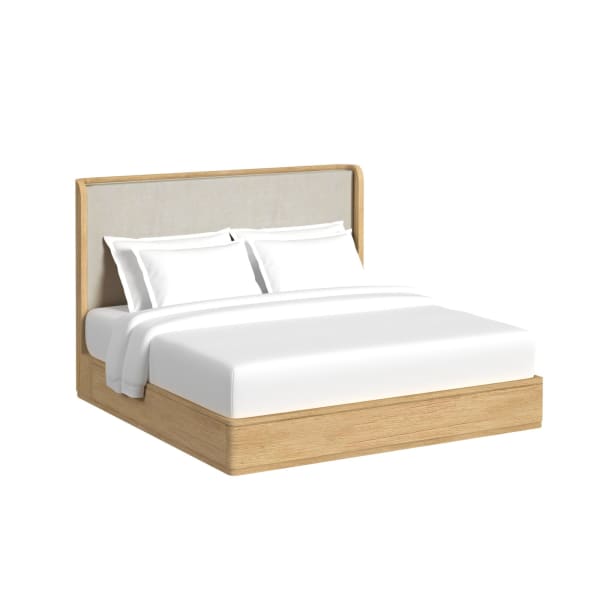Rosalie - King Upholstered Bed - Natural