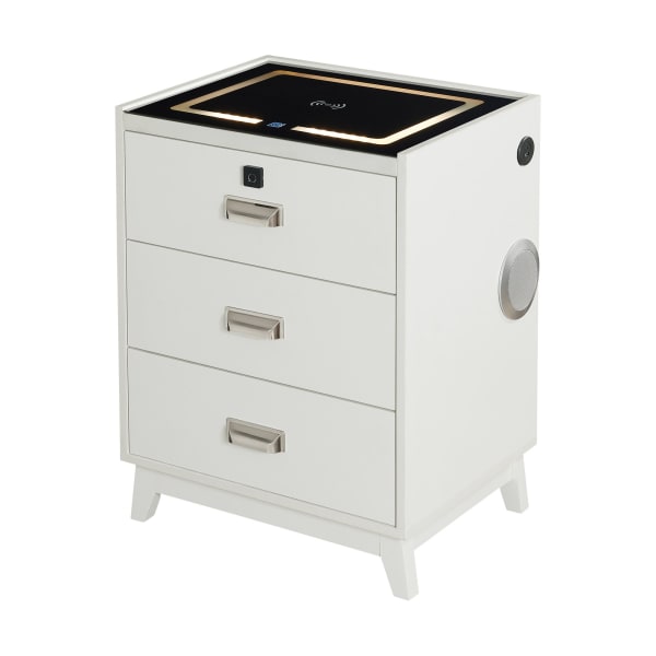 Rio - Nightstand With Electronic Features - White