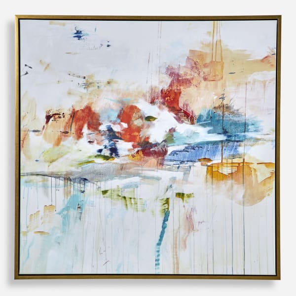 Dream State - Framed Abstract Art - Gray
