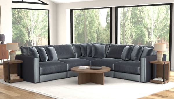 Remington - 5 Piece Modular Sectional - Slate