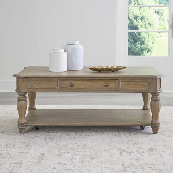 Magnolia Manor - Rectangular Cocktail Table - Brown