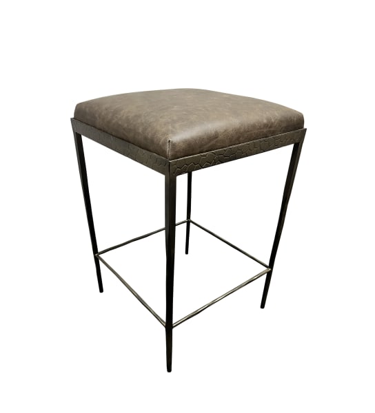 Bose - Leather Counter Stool - Cocoa Brown