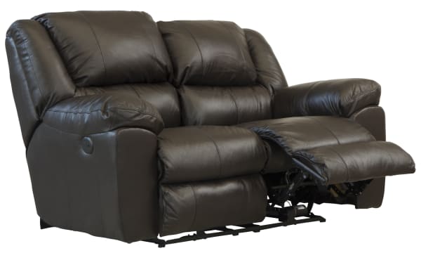 Transformer II - Power Reclining Loveseat - Chocolate Top Grain Italian Leather Match