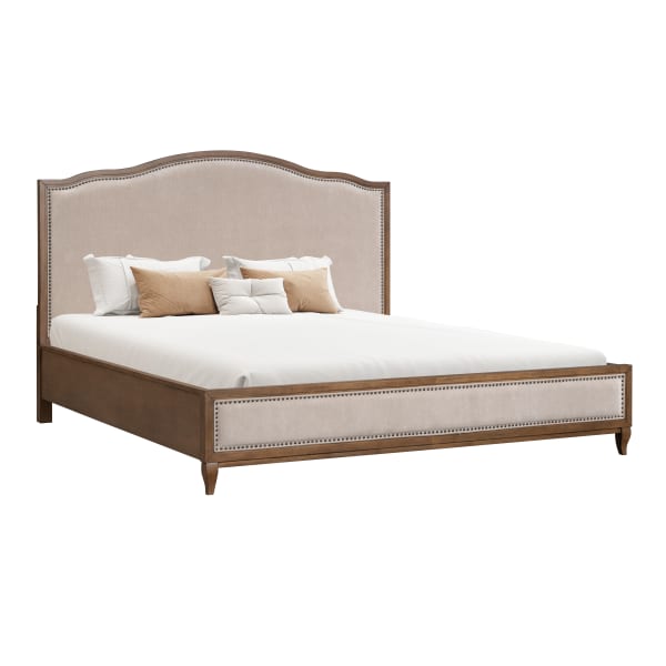 Bellevue - King Upholstered Bed - Whiskey Brown