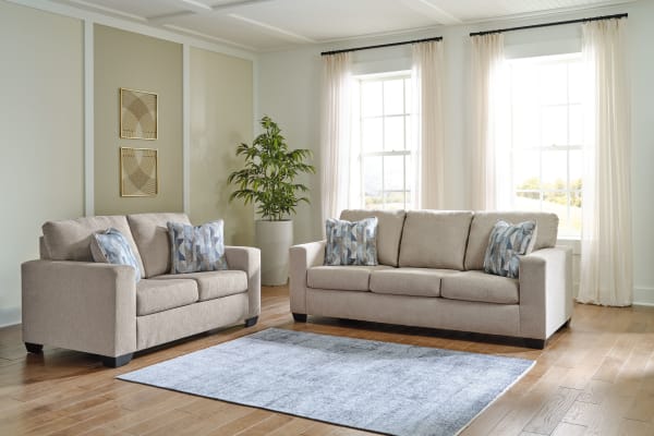 Deltona - Parchment - 2 Pc. - Sofa, Loveseat