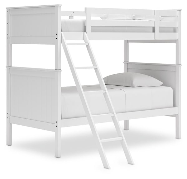 Nextonfort - White - Twin Over Twin Bunk Bed