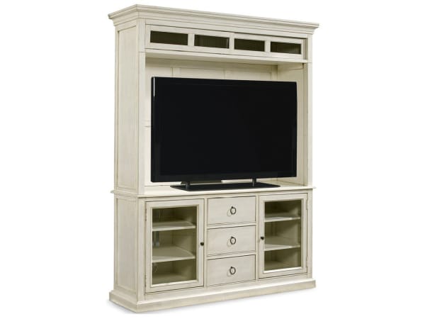 Summer Hill - Entertainment Console with Hutch - White