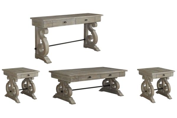 Tinley Park - Rectangular Cocktail Table With 2 End Tables And Sofa Table - Dove Tail Gray