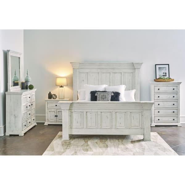 Olivia - White King 5 Piece Bedroom Set