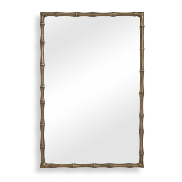 Brass Bamboo - Rectangle Mirror - Brass / Gold