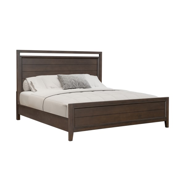 Arlington - King Panel Bed - Dark Brown