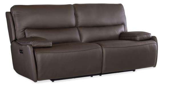 Kramer - Zero Gravity Power Sofa With Power Headrest - Dark Brown