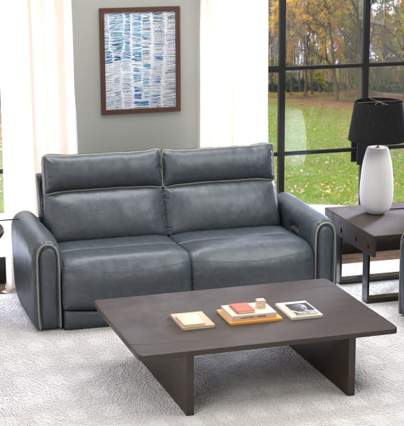 Nico - Power Reclining Sofa With Power Adjustable Headrest - Twilight