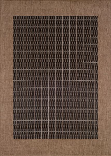 Couristan Recife Checkered Field Black/Cocoa Collection