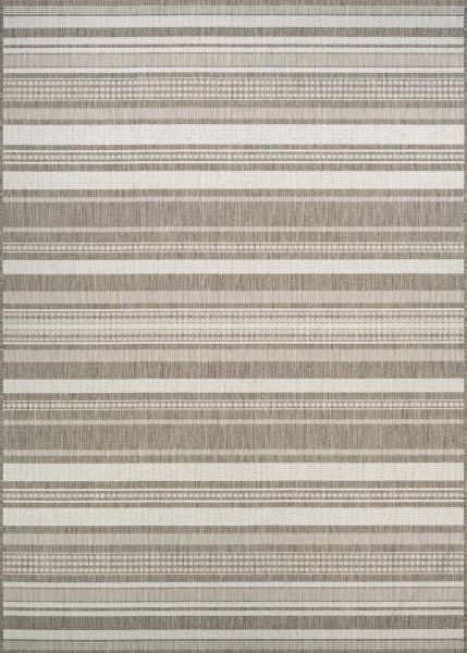 Couristan Recife Gazebo Stripe Champ/Taupe Collection