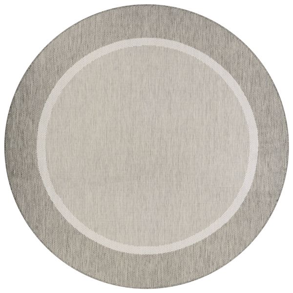 Couristan Recife Stria Texture Champagne/Taupe 8&#39;6&#34; x 8&#39;6&#34; Round