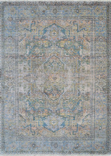 Couristan Halli Antique Lavar Skyblu-stone-mlt