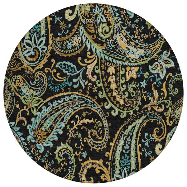 Addison Rugs Chantille Black 8'0" x 8'0" Round