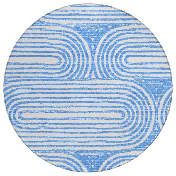 Addison Rugs Chantille Blue 8'0" x 8'0" Round