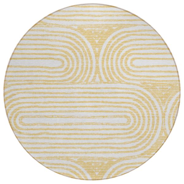 Addison Rugs Chantille Gold 8'0" x 8'0" Round