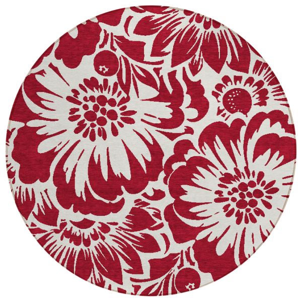 Addison Rugs Chantille Burgundy 8'0" x 8'0" Round