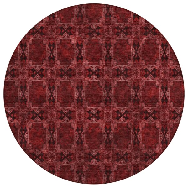 Addison Rugs Chantille Burgundy 8'0" x 8'0" Round