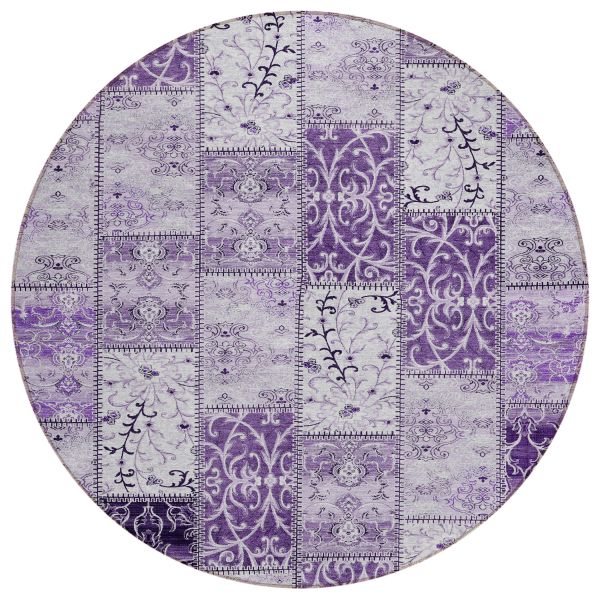 Addison Rugs Chantille Purple 8'0" x 8'0" Round