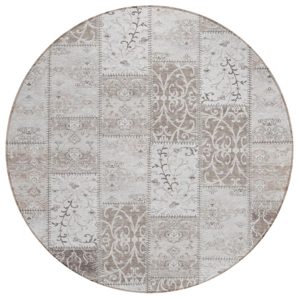 Addison Rugs Chantille Taupe 8'0" x 8'0" Round Collection