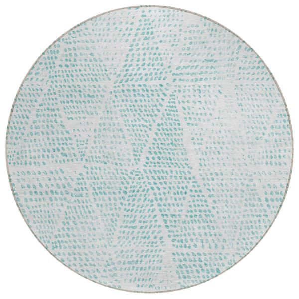 Addison Rugs Chantille Aqua 8'0" x 8'0" Round