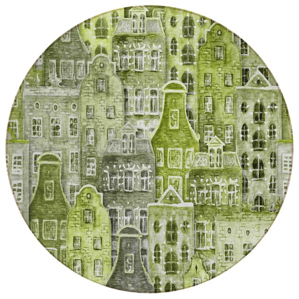 Addison Rugs Chantille Green 8'0" x 8'0" Round