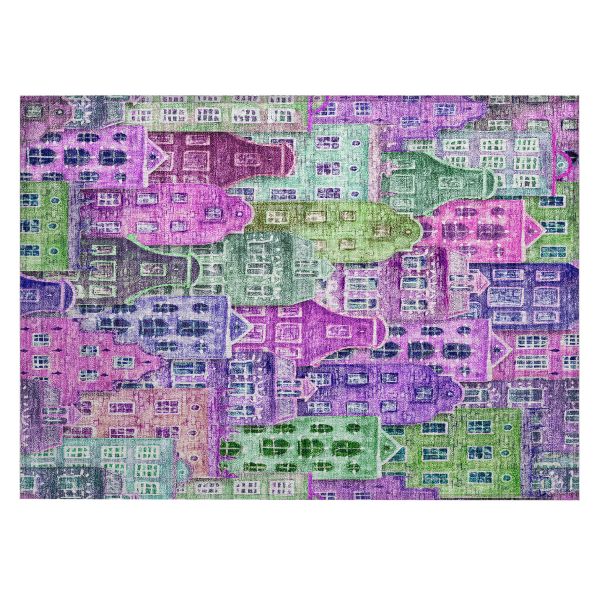Addison Rugs Chantille Purple 1'8" x 2'6" Collection
