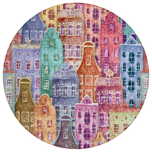 Addison Rugs Chantille Red 8'0" x 8'0" Round