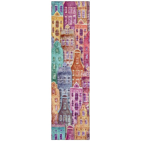 Addison Rugs Chantille Red 2'3" x 7'6" Runner