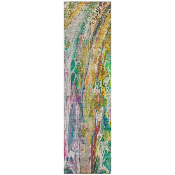 Addison Rugs Chantille Green 2'3" x 7'6" Runner