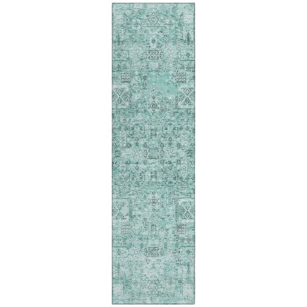 Addison Rugs Chantille Teal 2'3" x 7'6" Runner