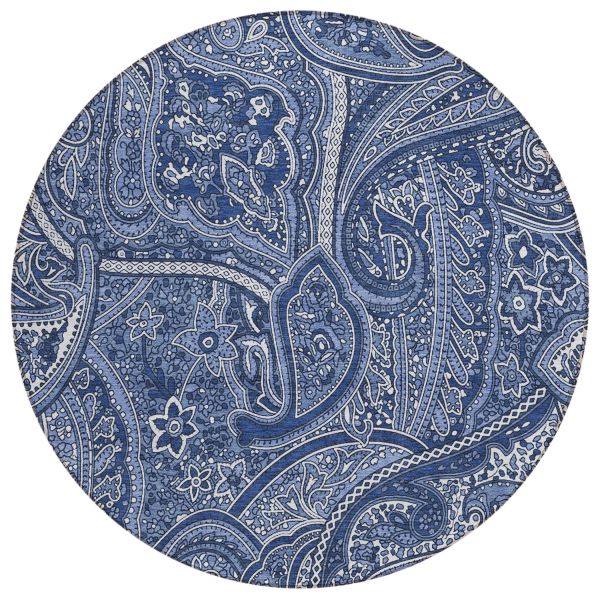 Addison Rugs Chantille Navy 8'0" x 8'0" Round