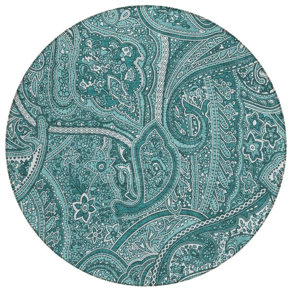 Addison Rugs Chantille Teal 8'0" x 8'0" Round