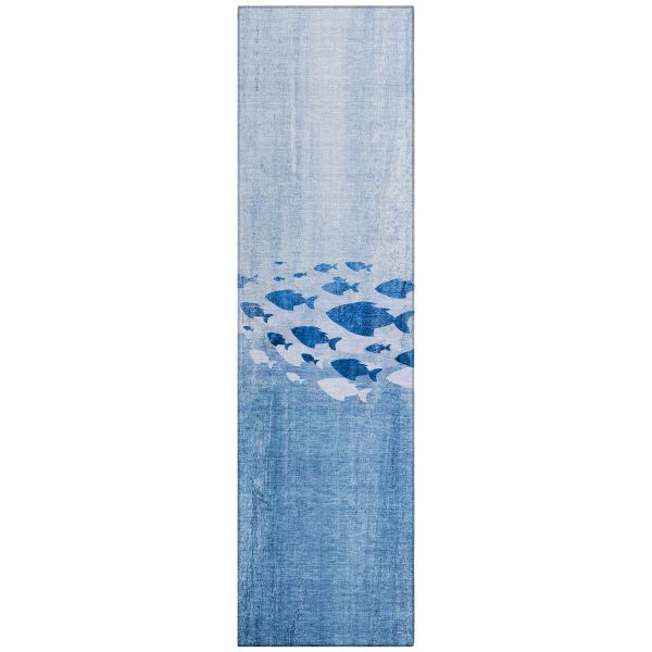 Addison Rugs Chantille Blue 2'3" x 7'6" Runner