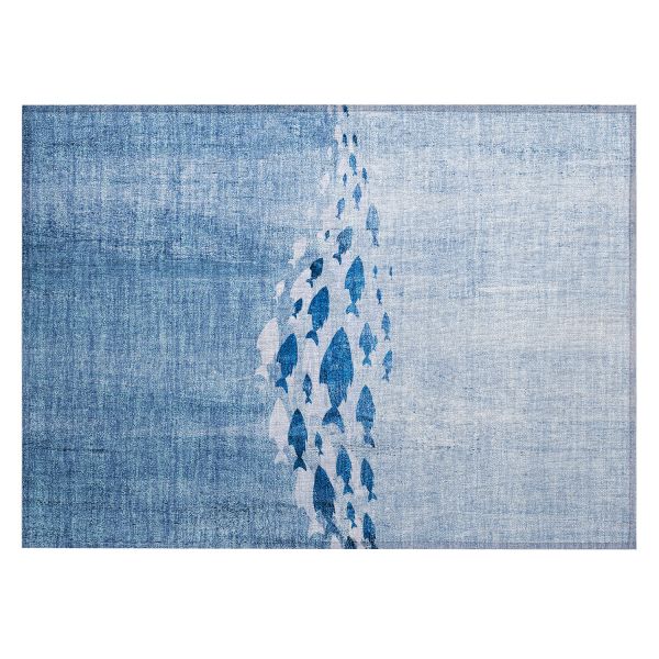 Addison Rugs Chantille Blue 1'8" x 2'6"