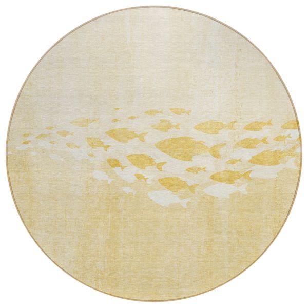 Addison Rugs Chantille Gold 8'0" x 8'0" Round