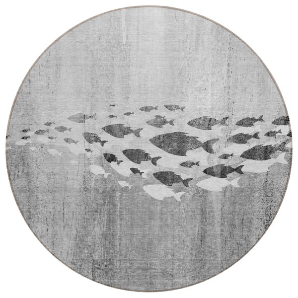 Addison Rugs Chantille Gray 8'0" x 8'0" Round Collection