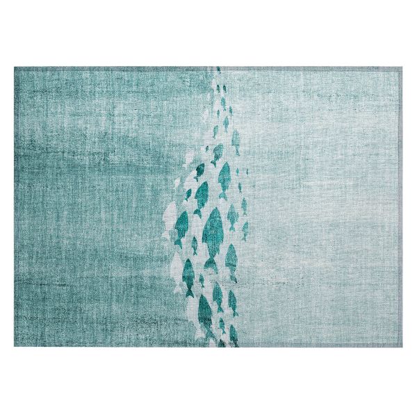 Addison Rugs Chantille Teal 1'8" x 2'6"