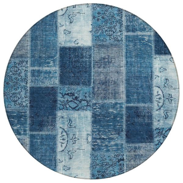 Addison Rugs Chantille Blue 8'0" x 8'0" Round